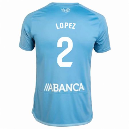 Kandiny Niño Camiseta Iván López #2 Azul 1ª Equipación 2023/24 La Camisa Chile