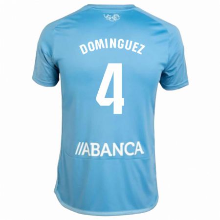 Kandiny Niño Camiseta Javi Domínguez #4 Azul 1ª Equipación 2023/24 La Camisa Chile