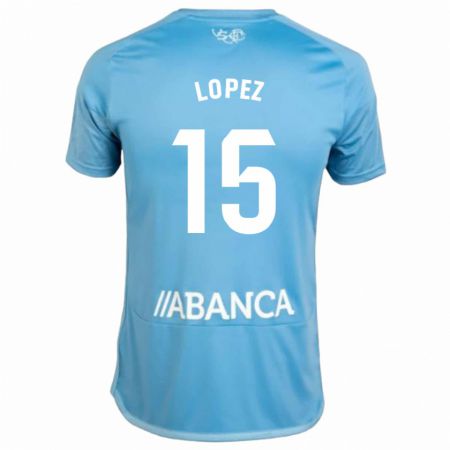 Kandiny Niño Camiseta Fer López #15 Azul 1ª Equipación 2023/24 La Camisa Chile