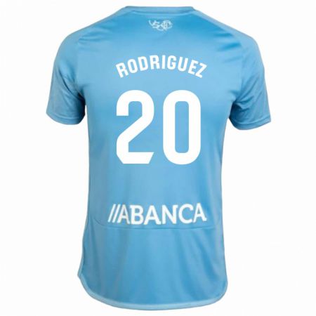Kandiny Niño Camiseta Javi Rodríguez #20 Azul 1ª Equipación 2023/24 La Camisa Chile