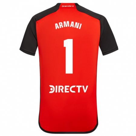 Kandiny Niño Camiseta Franco Armani #1 Rojo 2ª Equipación 2023/24 La Camisa Chile