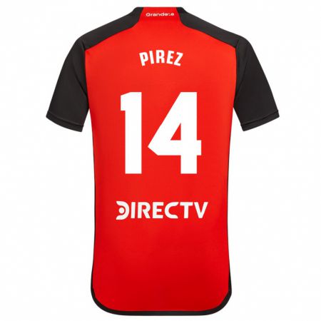 Kandiny Niño Camiseta Leandro González Pírez #14 Rojo 2ª Equipación 2023/24 La Camisa Chile