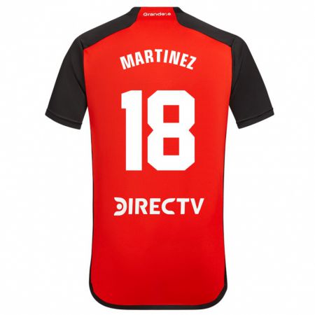 Kandiny Niño Camiseta Pity Martínez #18 Rojo 2ª Equipación 2023/24 La Camisa Chile