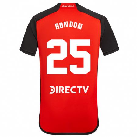 Kandiny Niño Camiseta Salomón Rondón #25 Rojo 2ª Equipación 2023/24 La Camisa Chile