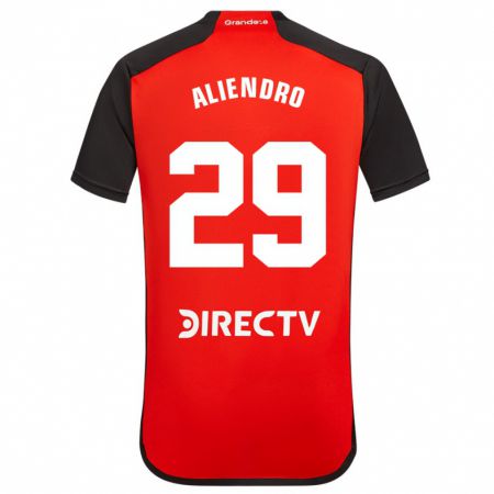 Kandiny Niño Camiseta Rodrigo Aliendro #29 Rojo 2ª Equipación 2023/24 La Camisa Chile