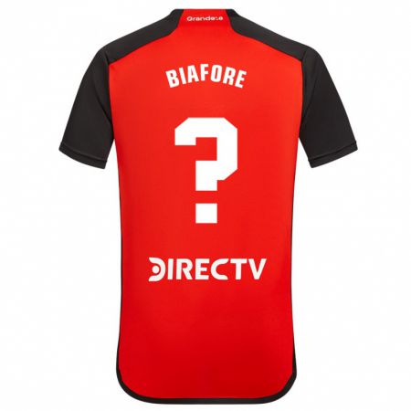 Kandiny Niño Camiseta Leandro Peña Biafore #0 Rojo 2ª Equipación 2023/24 La Camisa Chile
