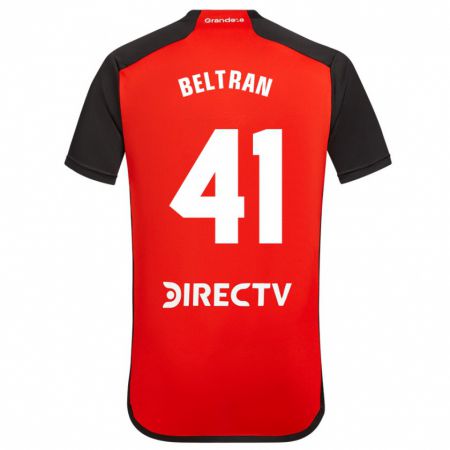 Kandiny Niño Camiseta Santiago Beltrán #41 Rojo 2ª Equipación 2023/24 La Camisa Chile