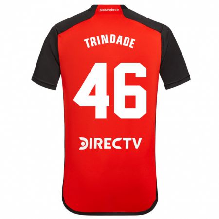 Kandiny Niño Camiseta Gonzalo Trindade #46 Rojo 2ª Equipación 2023/24 La Camisa Chile
