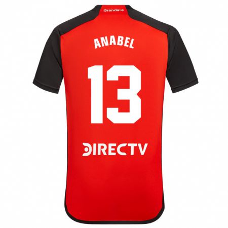 Kandiny Niño Camiseta Giuliana Anabel González Ranzuglia #13 Rojo 2ª Equipación 2023/24 La Camisa Chile