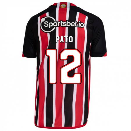 Kandiny Niño Camiseta Alexandre Pato #12 Azul Rojo 2ª Equipación 2023/24 La Camisa Chile