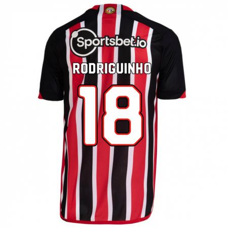 Kandiny Niño Camiseta Rodriguinho #18 Azul Rojo 2ª Equipación 2023/24 La Camisa Chile