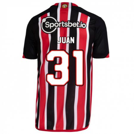 Kandiny Niño Camiseta Juan #31 Azul Rojo 2ª Equipación 2023/24 La Camisa Chile