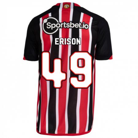 Kandiny Niño Camiseta Erison #49 Azul Rojo 2ª Equipación 2023/24 La Camisa Chile