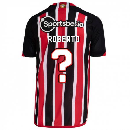 Kandiny Niño Camiseta Roberto #0 Azul Rojo 2ª Equipación 2023/24 La Camisa Chile