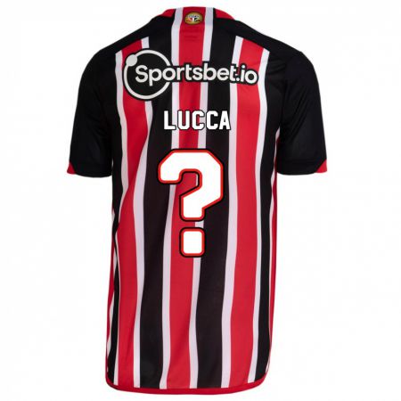 Kandiny Niño Camiseta Cauã Lucca #0 Azul Rojo 2ª Equipación 2023/24 La Camisa Chile