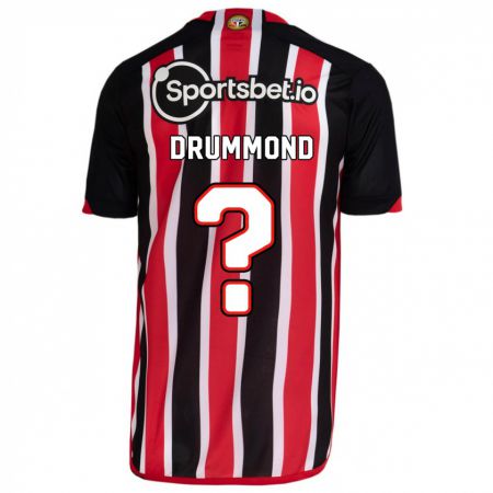 Kandiny Niño Camiseta Lucca Drummond #0 Azul Rojo 2ª Equipación 2023/24 La Camisa Chile