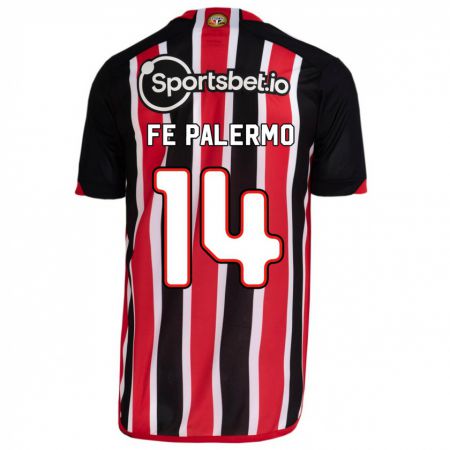 Kandiny Niño Camiseta Fe Palermo #14 Azul Rojo 2ª Equipación 2023/24 La Camisa Chile