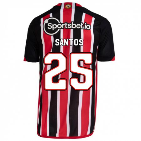 Kandiny Niño Camiseta Mariana Santos #25 Azul Rojo 2ª Equipación 2023/24 La Camisa Chile