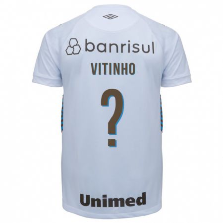 Kandiny Niño Camiseta Vitinho #0 Blanco 2ª Equipación 2023/24 La Camisa Chile