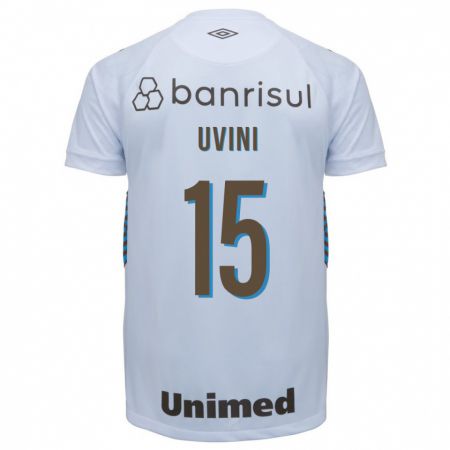 Kandiny Niño Camiseta Bruno Uvini #15 Blanco 2ª Equipación 2023/24 La Camisa Chile
