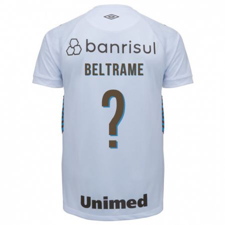 Kandiny Niño Camiseta Thiago Beltrame #0 Blanco 2ª Equipación 2023/24 La Camisa Chile
