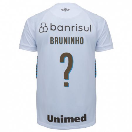 Kandiny Niño Camiseta Bruninho #0 Blanco 2ª Equipación 2023/24 La Camisa Chile
