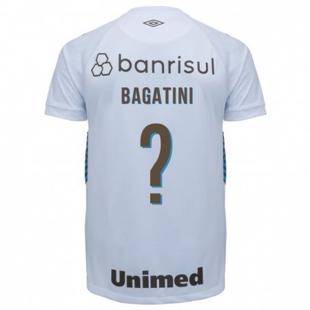 Kandiny Niño Camiseta Gustavo Bagatini #0 Blanco 2ª Equipación 2023/24 La Camisa Chile