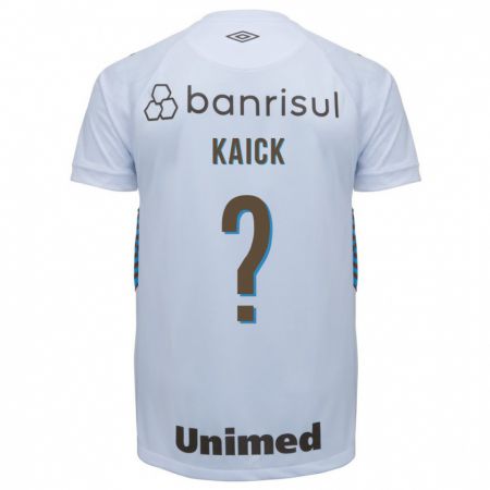 Kandiny Niño Camiseta Kaick #0 Blanco 2ª Equipación 2023/24 La Camisa Chile