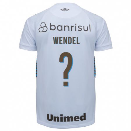 Kandiny Niño Camiseta Wendel #0 Blanco 2ª Equipación 2023/24 La Camisa Chile