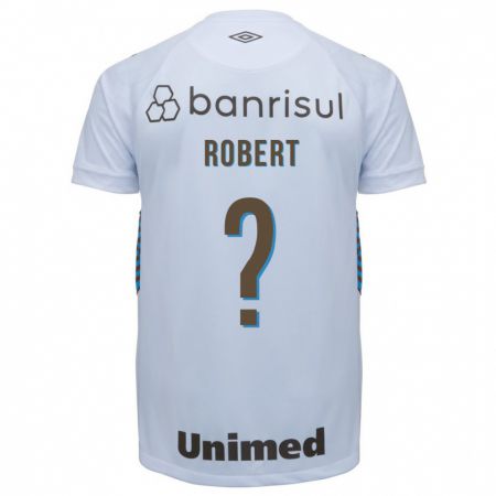 Kandiny Niño Camiseta Robert #0 Blanco 2ª Equipación 2023/24 La Camisa Chile