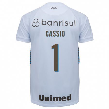 Kandiny Niño Camiseta Cássio #1 Blanco 2ª Equipación 2023/24 La Camisa Chile