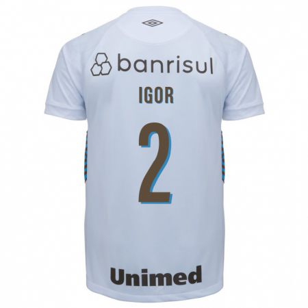 Kandiny Niño Camiseta Igor #2 Blanco 2ª Equipación 2023/24 La Camisa Chile