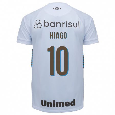 Kandiny Niño Camiseta Hiago #10 Blanco 2ª Equipación 2023/24 La Camisa Chile