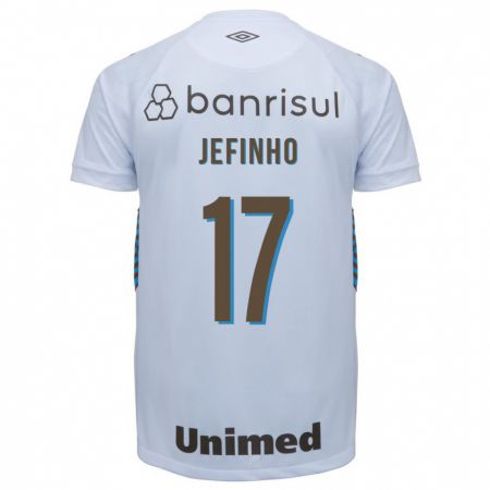 Kandiny Niño Camiseta Jefinho #17 Blanco 2ª Equipación 2023/24 La Camisa Chile