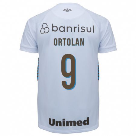 Kandiny Niño Camiseta Dani Ortolan #9 Blanco 2ª Equipación 2023/24 La Camisa Chile