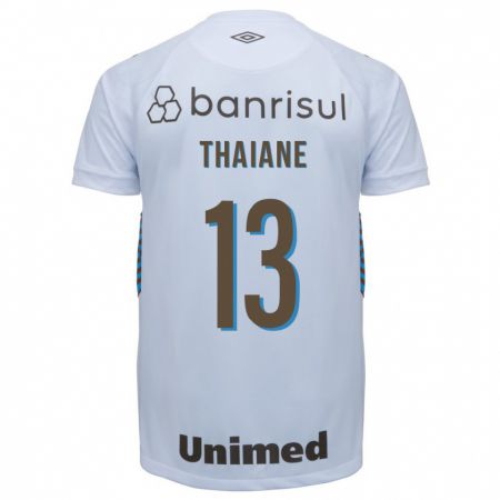 Kandiny Niño Camiseta Thaiane #13 Blanco 2ª Equipación 2023/24 La Camisa Chile