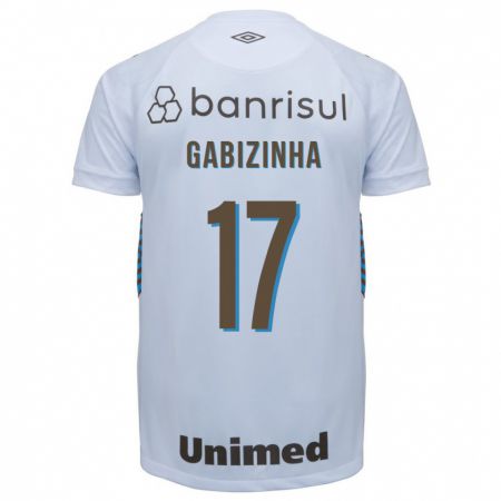 Kandiny Niño Camiseta Gabizinha #17 Blanco 2ª Equipación 2023/24 La Camisa Chile