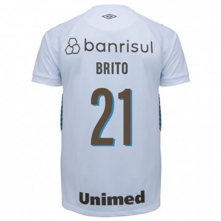 Kandiny Niño Camiseta Brito #21 Blanco 2ª Equipación 2023/24 La Camisa Chile
