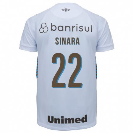 Kandiny Niño Camiseta Sinara #22 Blanco 2ª Equipación 2023/24 La Camisa Chile