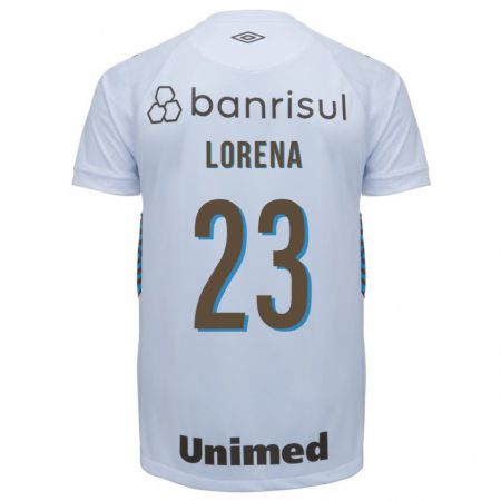 Kandiny Niño Camiseta Lorena #23 Blanco 2ª Equipación 2023/24 La Camisa Chile
