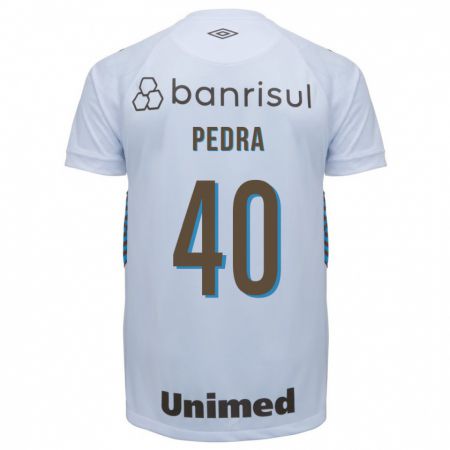Kandiny Niño Camiseta Duda Pedra #40 Blanco 2ª Equipación 2023/24 La Camisa Chile