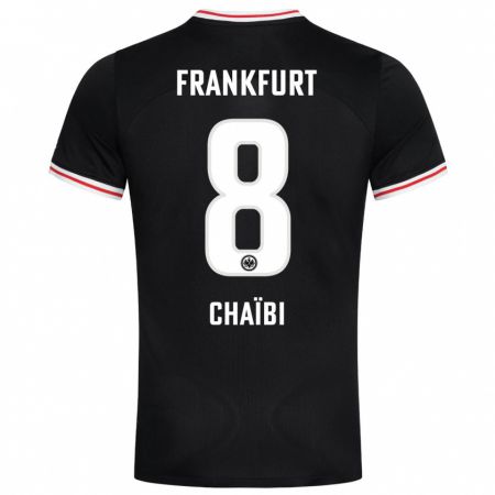 Kandiny Niño Camiseta Farès Chaïbi #8 Negro 2ª Equipación 2023/24 La Camisa Chile
