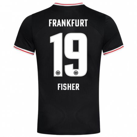 Kandiny Niño Camiseta Ben-Luca Fisher #19 Negro 2ª Equipación 2023/24 La Camisa Chile