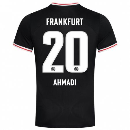 Kandiny Niño Camiseta Shayan Ahmadi #20 Negro 2ª Equipación 2023/24 La Camisa Chile