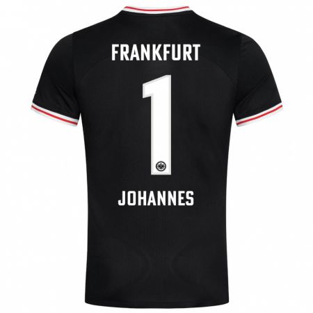 Kandiny Niño Camiseta Stina Johannes #1 Negro 2ª Equipación 2023/24 La Camisa Chile