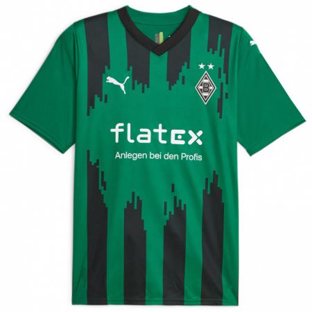 Kandiny Niño Camiseta Maximilian Wöber #39 Verde Negro 2ª Equipación 2023/24 La Camisa Chile