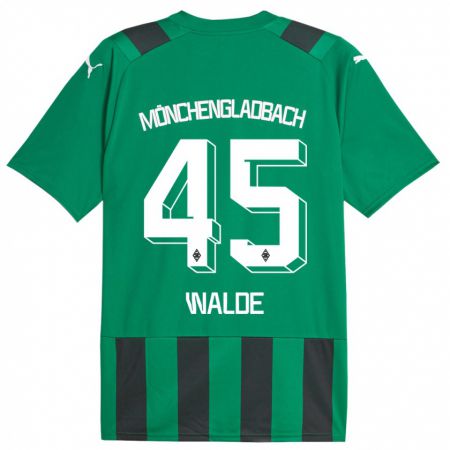 Kandiny Niño Camiseta Simon Walde #45 Verde Negro 2ª Equipación 2023/24 La Camisa Chile