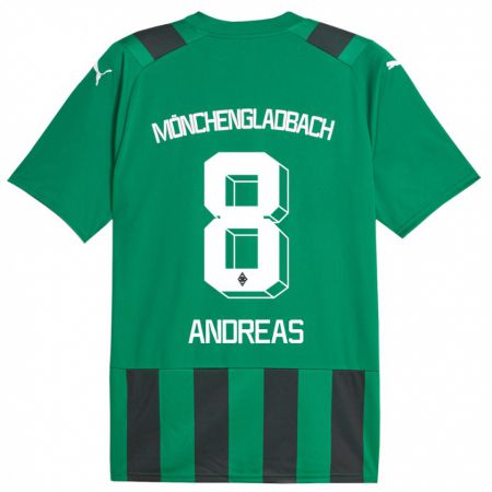 Kandiny Niño Camiseta Noah Andreas #8 Verde Negro 2ª Equipación 2023/24 La Camisa Chile