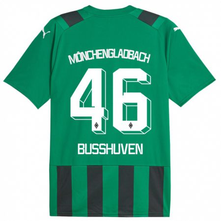 Kandiny Niño Camiseta Alina Busshuven #46 Verde Negro 2ª Equipación 2023/24 La Camisa Chile