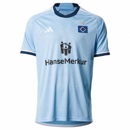 Kandiny Niño Camiseta Tanita-Tammy Hentze #7 Azul 2ª Equipación 2023/24 La Camisa Chile